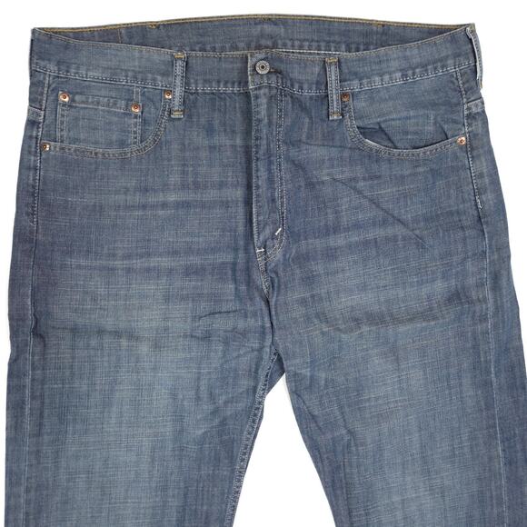 Levis 569 Jeans Mens Size 38x26 Blue Loose Fit Straight Sand Wash High Rise - Picture 2 of 8